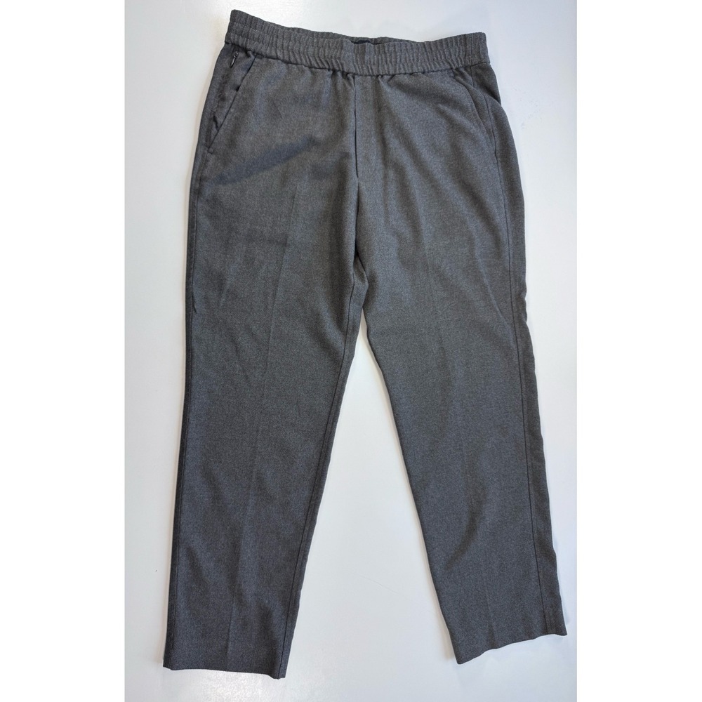 ABERCROMBIE & FITCH Pull On Loose Pants Elastic Waist Mens Medium 28"inseam Gray